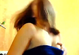 Pink pussy busty babe solo toy vibration during masturbation