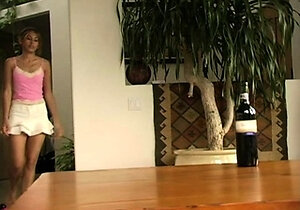 Horny amateur web cam teen girl takes a toy deep inside