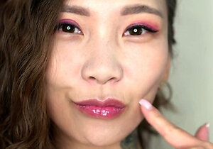 Asian Sweet Teen black sock masturbation