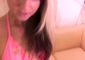 Gina Gerson's blowjob casting with big cock