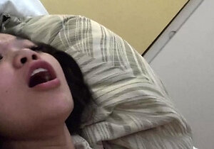 Amateur Asian teen sucks this big hard cock