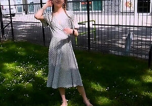 Small titted brunette teen fingering on the bed