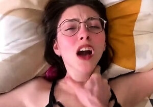 Jessy funny amateur teen brunette toying