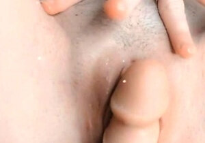 blonde teen pregnant girl has her pussy masturbated
