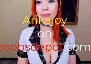 Cute Redhead Teen with Huge Tits - Webcam with anal toys