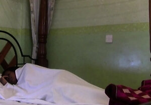 Hot morning sex with African wet teen