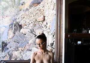 Anessa adorable brunette teen fingering and fisting pussy