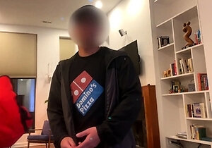 Amateur Teen Blowjob Under the Cover