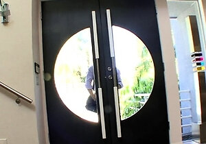 Smokin Hot Teens - Ebony hottie and white boss fuck in