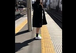 Asian teen nymph having a foot fetish and sucking big shaft