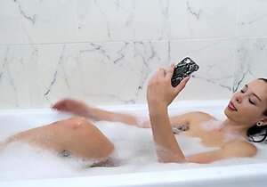 Small titted brunette amateur anal nailed at home