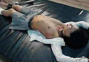 Sexy Brunette Anush Hot Sensual Topless Tickling In A -