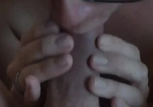 Cum craving girl sucks that cock dry