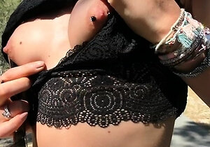 Amateur blonde teen stunner fucked hard and deep outdoors