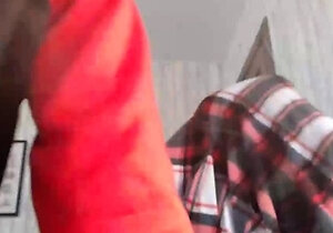 Small titted brunette teen fingering on the bed