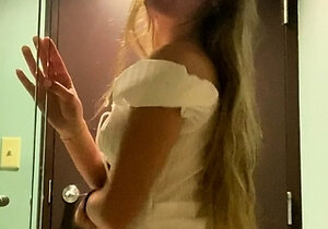 Petite small tit babe with perfect pussy masturbates