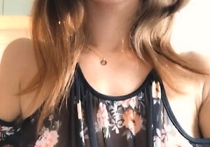 Webcam Teen masturbates and pretends you came in her mouth