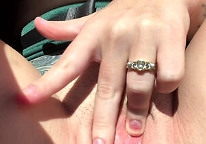 Busty brunette solo masturbation