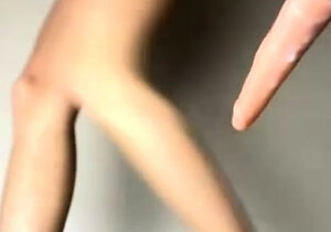 Small titted babe toys her pussy on webcam