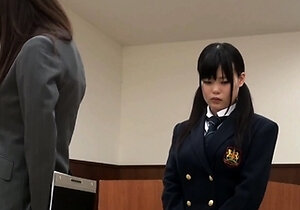 Japanese Teen In Uniform Banged Sideways