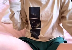 Cute teen girl enjoys foot fetish