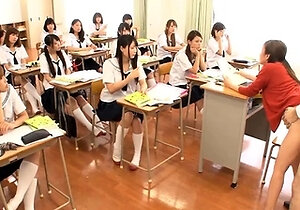 Extreme close up of Japanese teen masturbating Uncensored