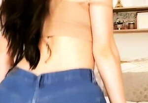 Stacked brunette goes solo toys and masturbation