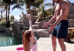 Russian redhead anal teen anally creampied