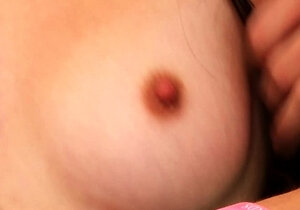 Small tit brunette gives a nice hard blowjob and fuck