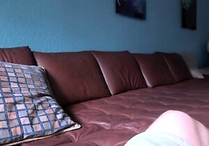 Brunette teen swallowing cum in POV blowjob