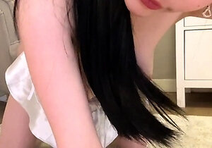 Horny amateur asian teen girl toying her pussy on cam