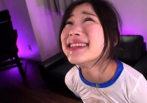 Japanese teen blowjob with creamy mustache