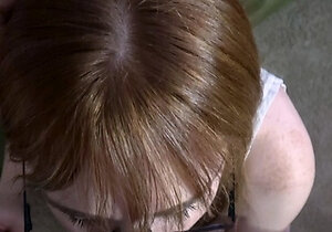 Beauty Amateur Redhead Teen make Perfect Blowjob