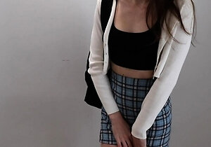 Small tit girl loves to masturbate