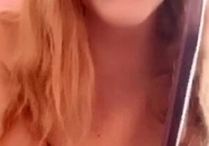 Small titted babe toys her pussy on webcam