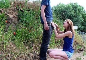 Amateur teen Blowjob with hardcore drilling