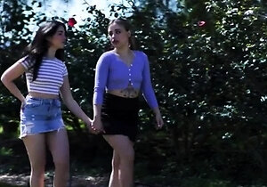 Hot brunettes enjoy ass and pussy licking on bed