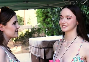 Hazel Moore &amp; Athena Heart - Summer Day With Two Hot