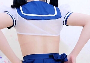 Japanese teen getting toyed and extremely tickled