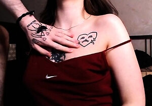 Cute teen blowjob and hard doggystyle fuck