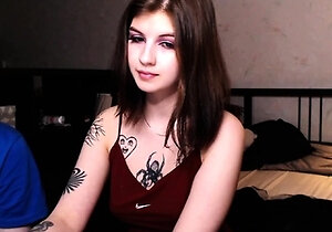 Cute teen blowjob and hard doggystyle fuck