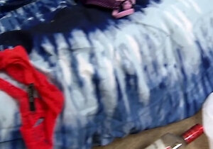 Small titted teen redhead sucking and fucking some dude