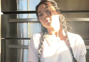 Pretty Japanese teen solo masturbation Uncensored
