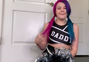 Sexy teen ebony solo toy masturbation