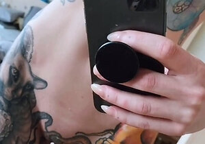 Blonde amateur gives webcam show with toys