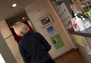 Lesbian Stalks Girl In The Onsen