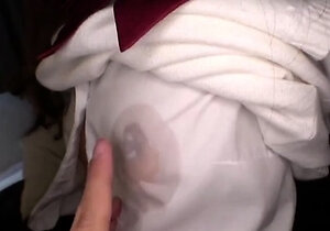 Japanese teen blowjob with creamy mustache