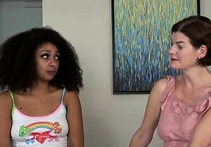 Teeny Sophia Quinn gets spanked by her wicked stepmom Clara