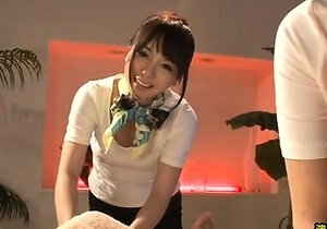 Japanese teen plays with toys and cock