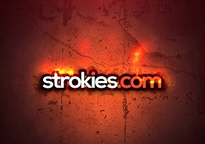 Strokies Luna Mills strokes cock with 18yo hands